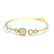 Wholesale Fashionable Vermeil Bezel Gemstone Silver Jewelry